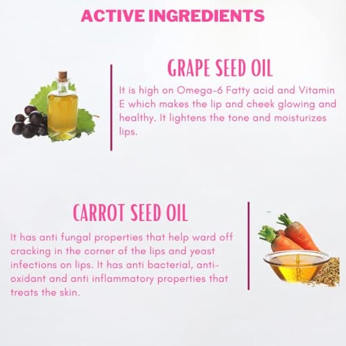 aegte ORGANICS PINK ROSE PETAL LIP & CHEEK TINT FOR WOMEN 100% ORGANIC | EDIBLE FORMULATION HELPS NOURISH & HYDRATE DRY CHAPPED LIPS (REAL ROSE, 15 GM) - Image 4